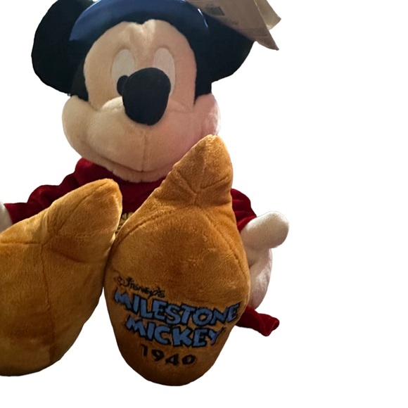 NWT Disney's Milestone Mickey 1940s Sorcerer Mickey Mouse Plush Limited Edition - Picture 3 of 7